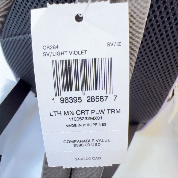 NWT COACH Mini Court Purple Backpack CR264 in Refined Pebble Leather MSRP$398 - Picture 6 of 6